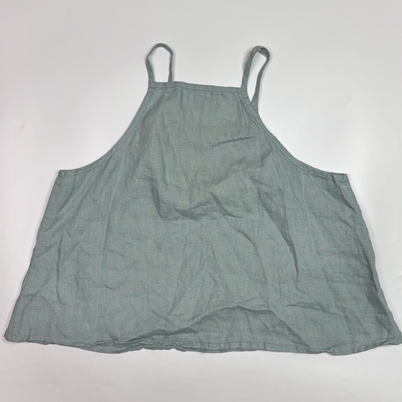 Listicle Blue Linen Tank Top Size Small - Picture 2 of 4